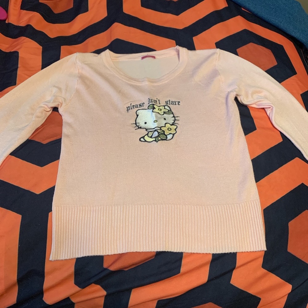 Please don’t stare long sleeve crop top by badgalnotriri